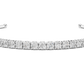 Modern Lab Diamond Round Cut Open Bangle