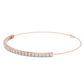Multiple Round Cut Lab Diamond Chain Bracelet