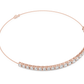 Multiple Round Cut Lab Diamond Chain Bracelet