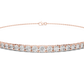 Multiple Round Cut Lab Diamond Chain Bracelet