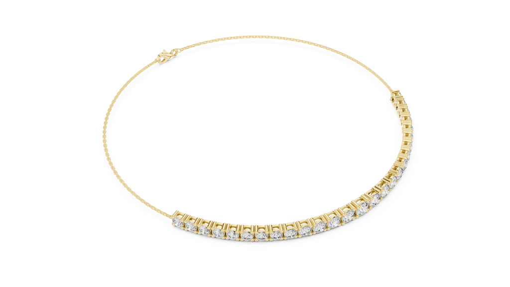 Multiple Round Cut Lab Diamond Chain Bracelet