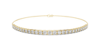 Multiple Round Cut Lab Diamond Chain Bracelet