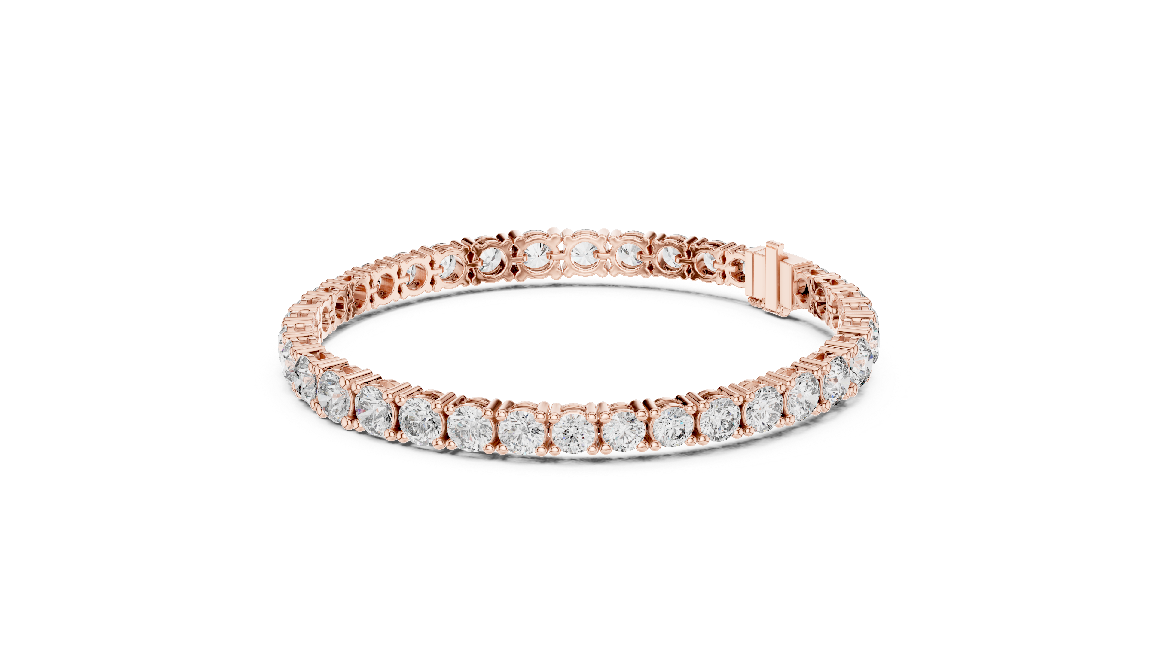 Classic Tennis Bracelet With Round Lab Diamond