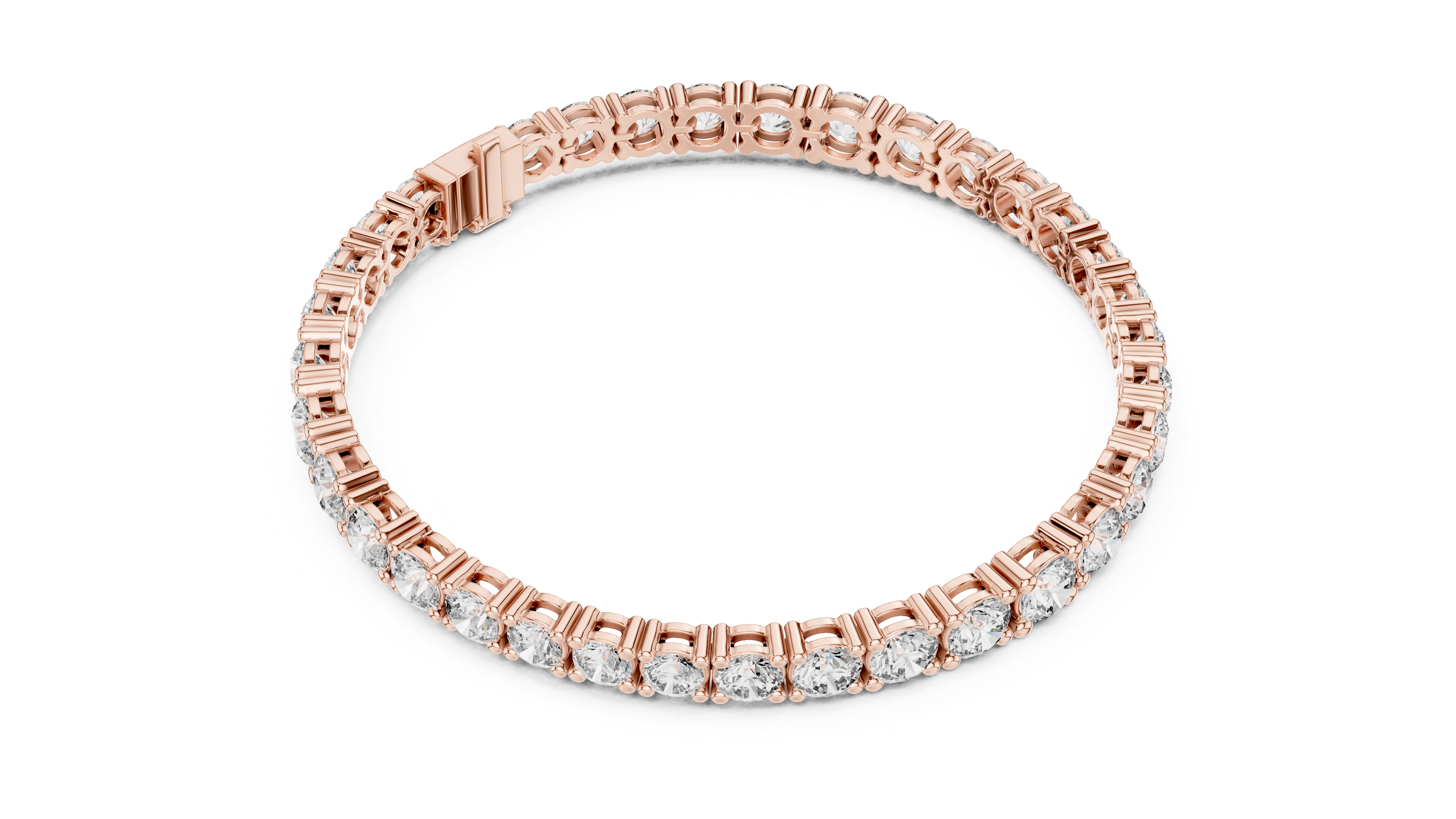 Classic Tennis Bracelet With Round Lab Diamond