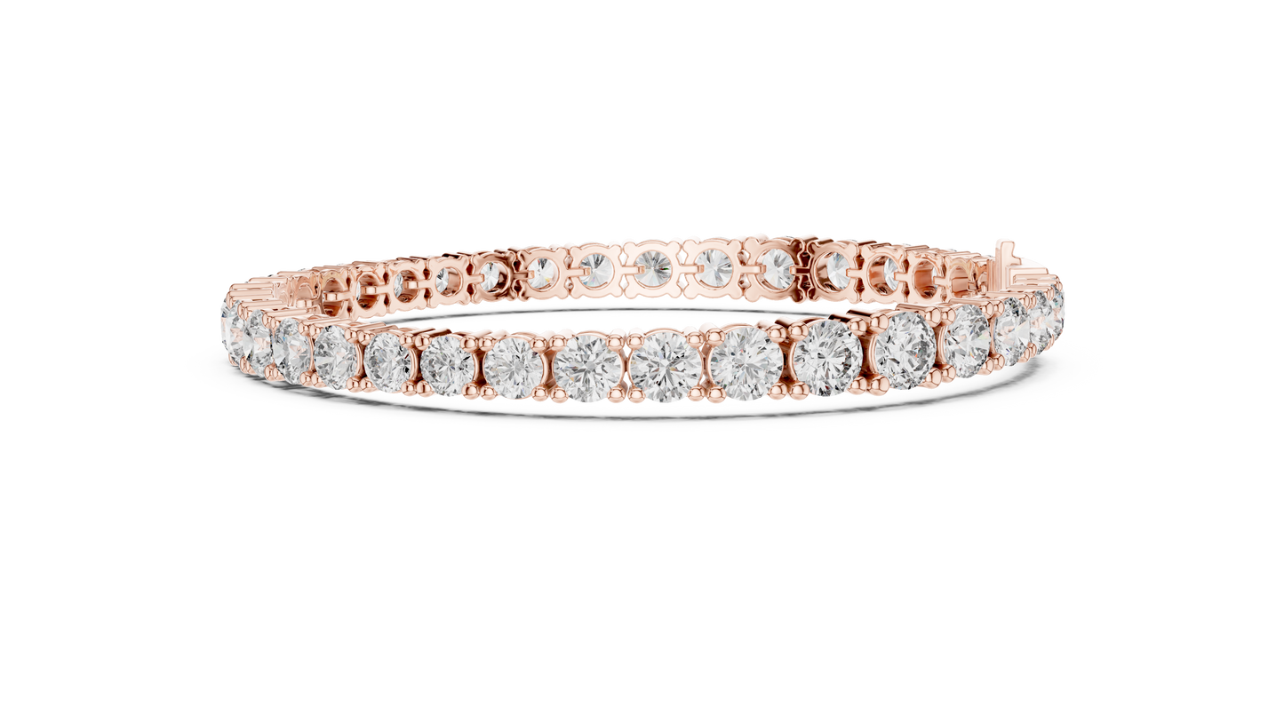 Classic Tennis Bracelet With Round Lab Diamond