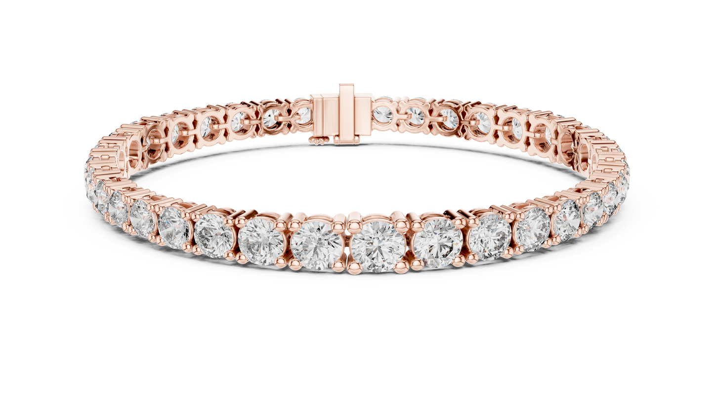 Classic Tennis Bracelet With Round Lab Diamond