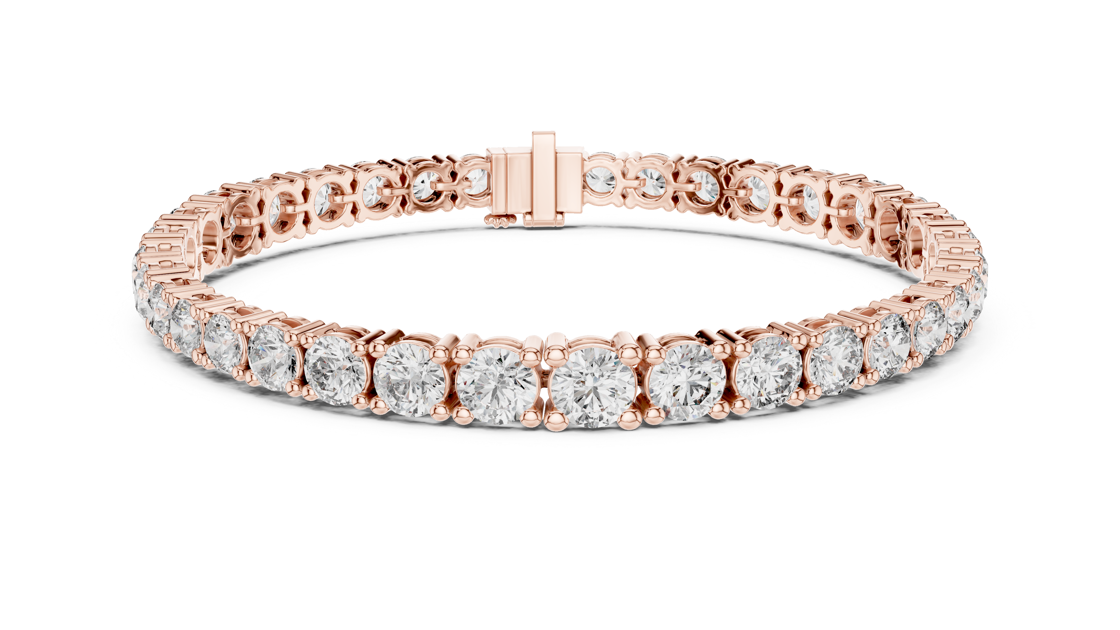 Classic Tennis Bracelet With Round Lab Diamond
