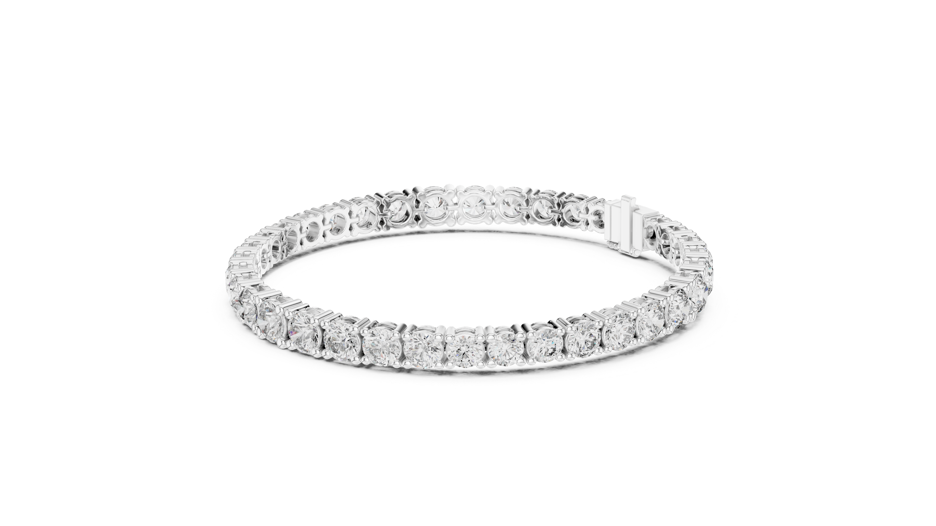 Classic Tennis Bracelet With Round Lab Diamond