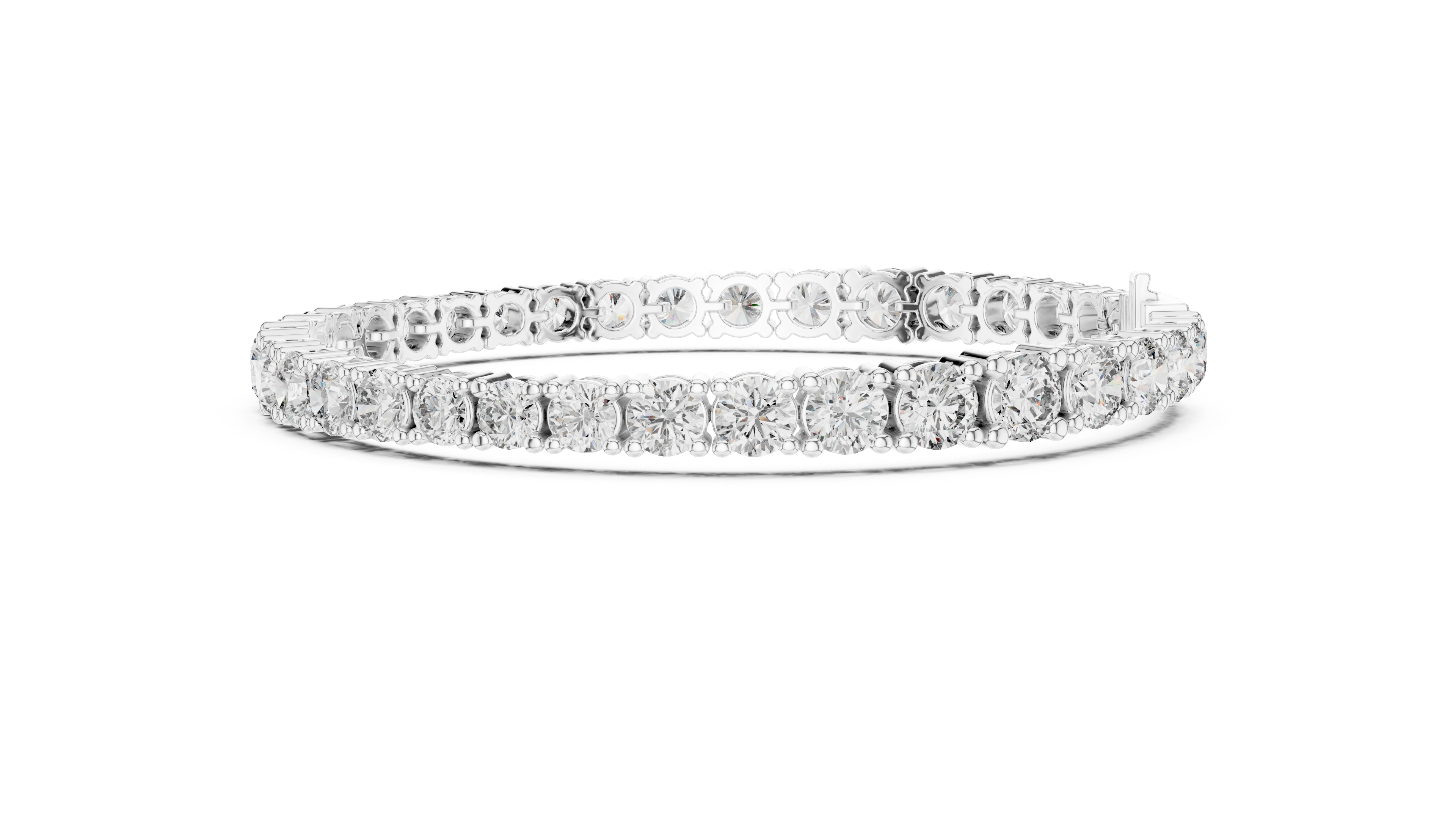 Classic Tennis Bracelet With Round Lab Diamond