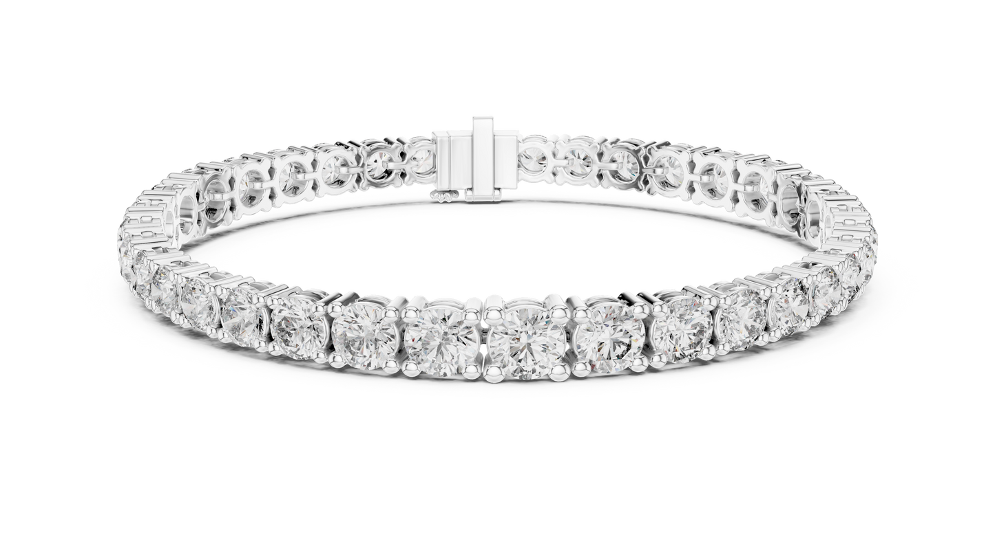 Classic Tennis Bracelet With Round Lab Diamond