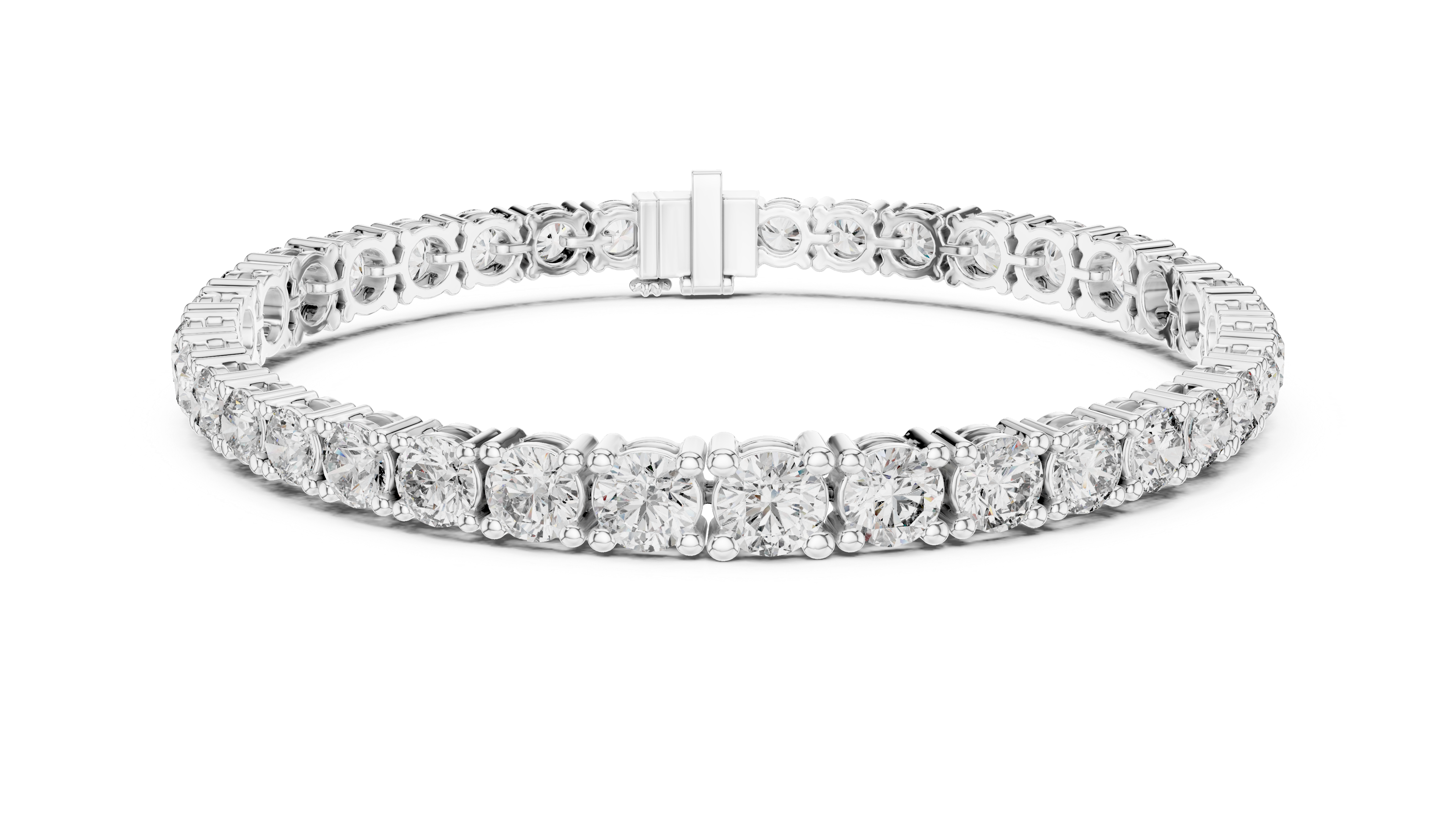 Classic Tennis Bracelet With Round Lab Diamond