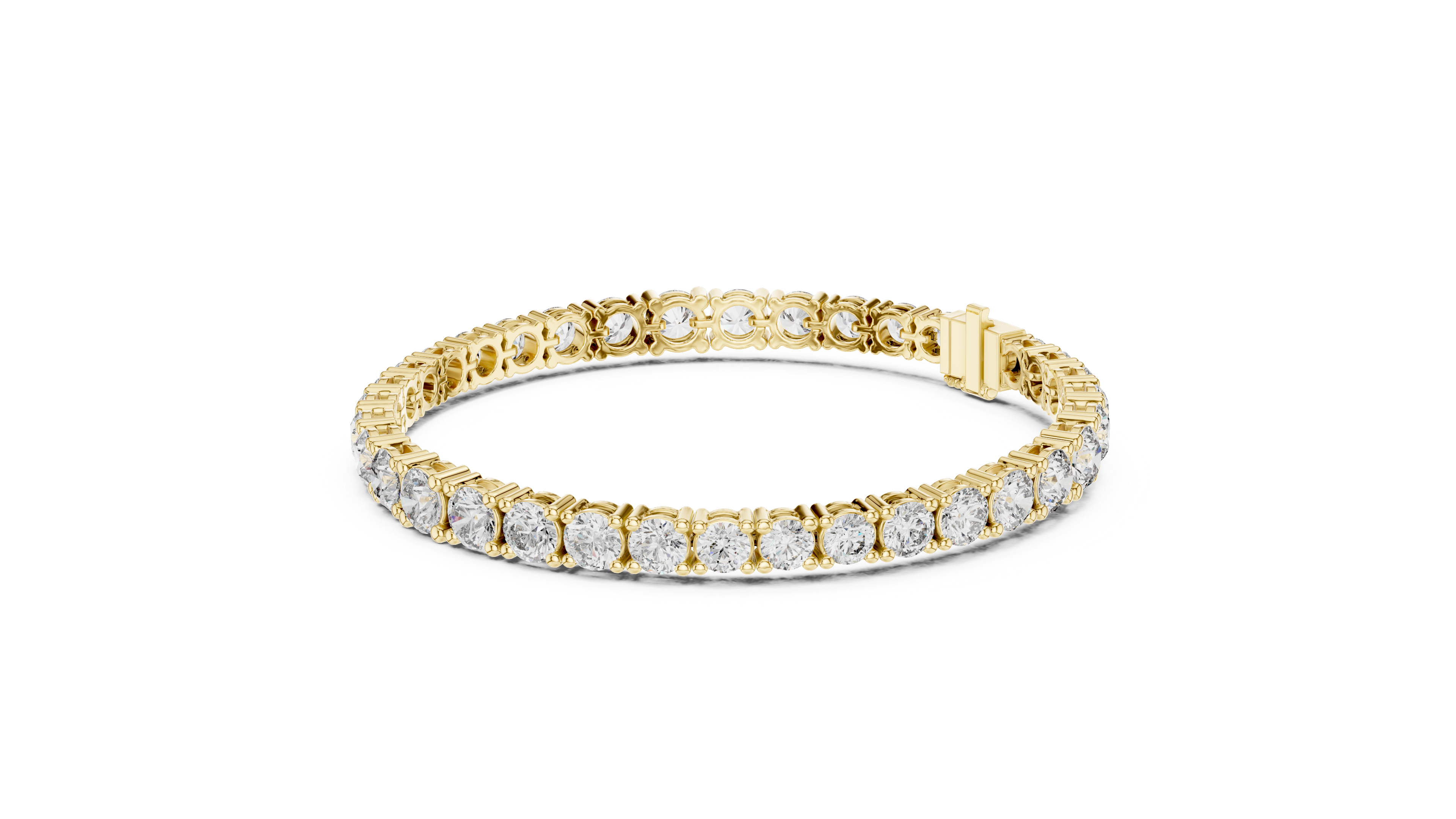 Classic Tennis Bracelet With Round Lab Diamond