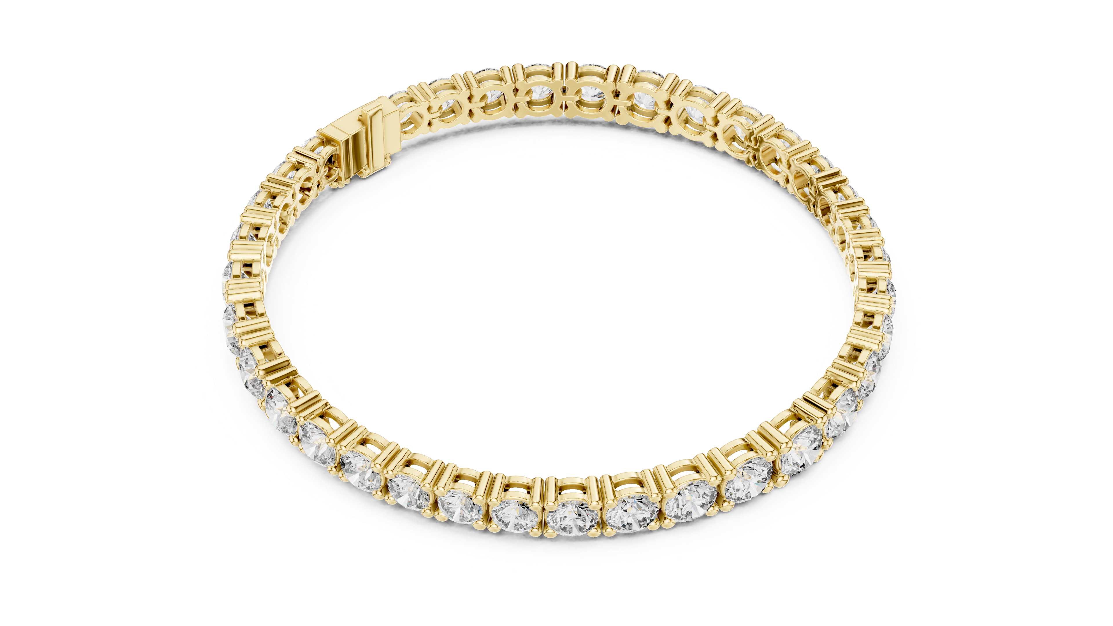 Classic Tennis Bracelet With Round Lab Diamond