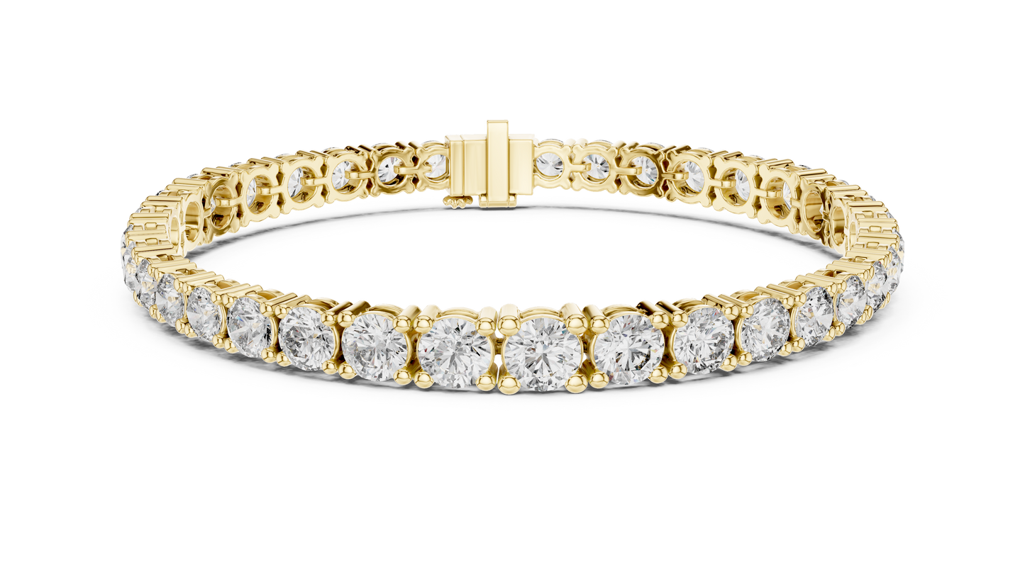 Classic Tennis Bracelet With Round Lab Diamond