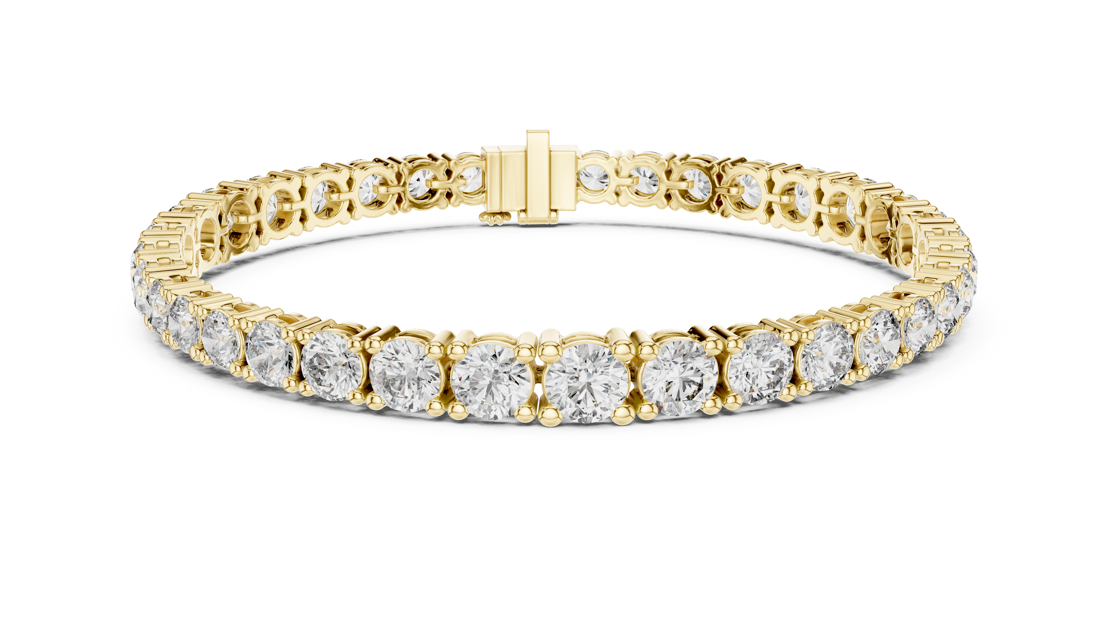 Classic Tennis Bracelet With Round Lab Diamond