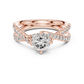 1 Carat Round Cut Lab Diamond Twisted Shank Ring