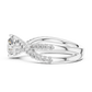 1 Carat Round Cut Lab Diamond Twisted Shank Ring