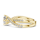 1 Carat Round Cut Lab Diamond Twisted Shank Ring