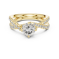 1 Carat Round Cut Lab Diamond Twisted Shank Ring