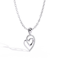 Round Cut Lab Diamond Heart Pendant