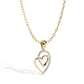 Round Cut Lab Diamond Heart Pendant