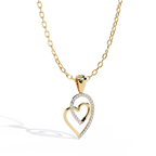 Round Cut Lab Diamond Heart Pendant