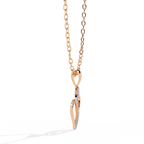 Round Cut Lab Diamond Heart Pendant