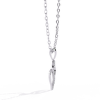 Round Cut Lab Diamond Heart Pendant