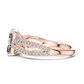 Radiant Cut Lab Diamond Split Shank Ring