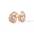 Oval Cut Lab Diamond Fancy Stud Earrings