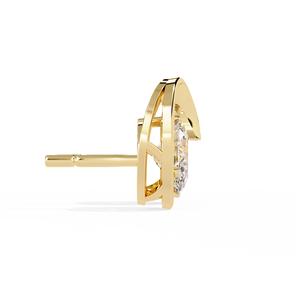 Oval Cut Lab Diamond Fancy Stud Earrings