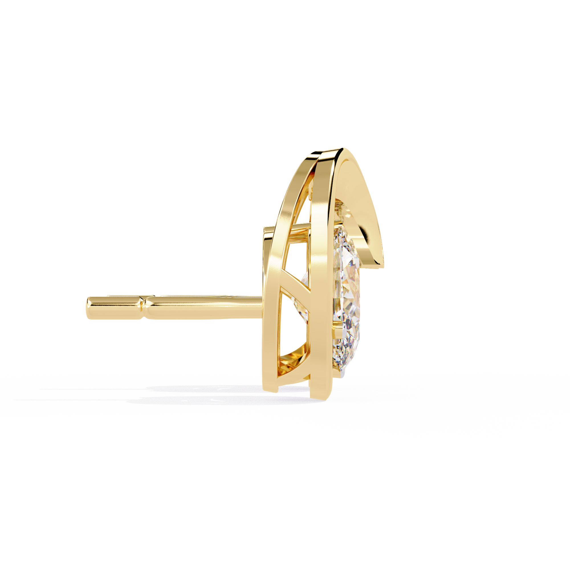 Oval Cut Lab Diamond Fancy Stud Earrings