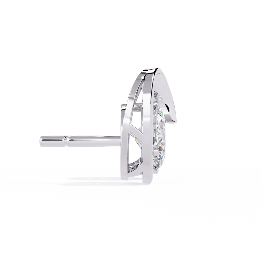 Oval Cut Lab Diamond Fancy Stud Earrings