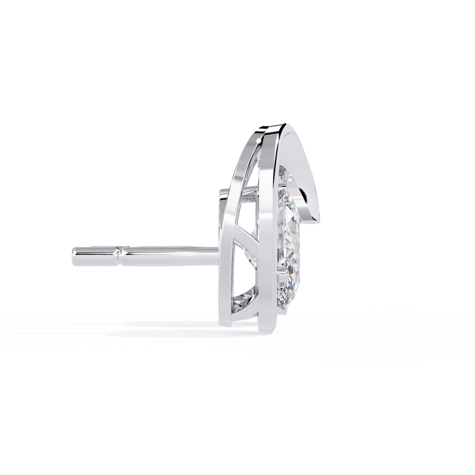 Oval Cut Lab Diamond Fancy Stud Earrings