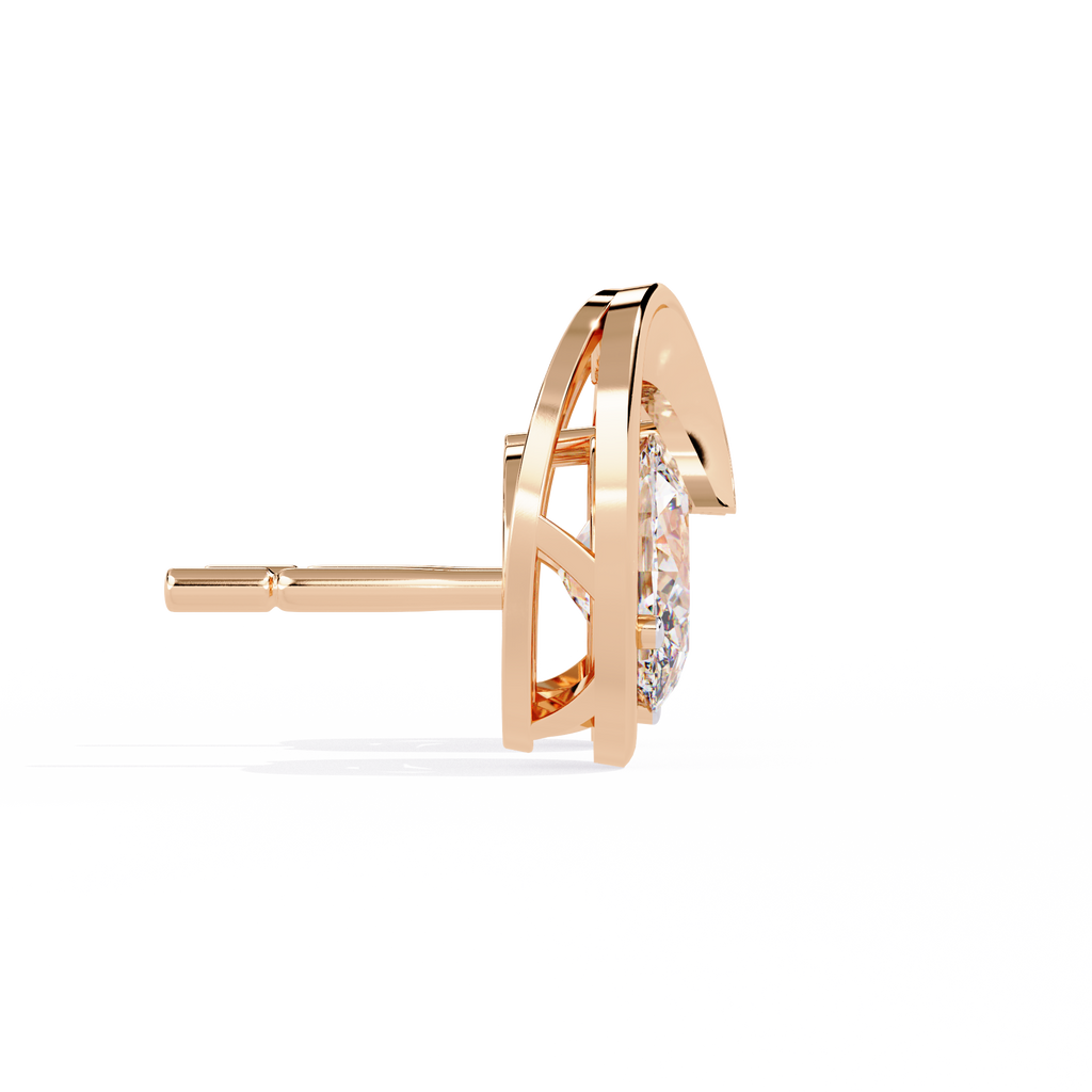 Oval Cut Lab Diamond Fancy Stud Earrings