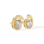 Oval Cut Lab Diamond Fancy Stud Earrings