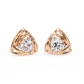 Round Cut Unique Lab Diamond Stud Earring