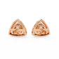Round Cut Unique Lab Diamond Stud Earring