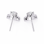 Round Cut Unique Lab Diamond Stud Earring