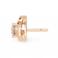 Round Cut Unique Lab Diamond Stud Earring