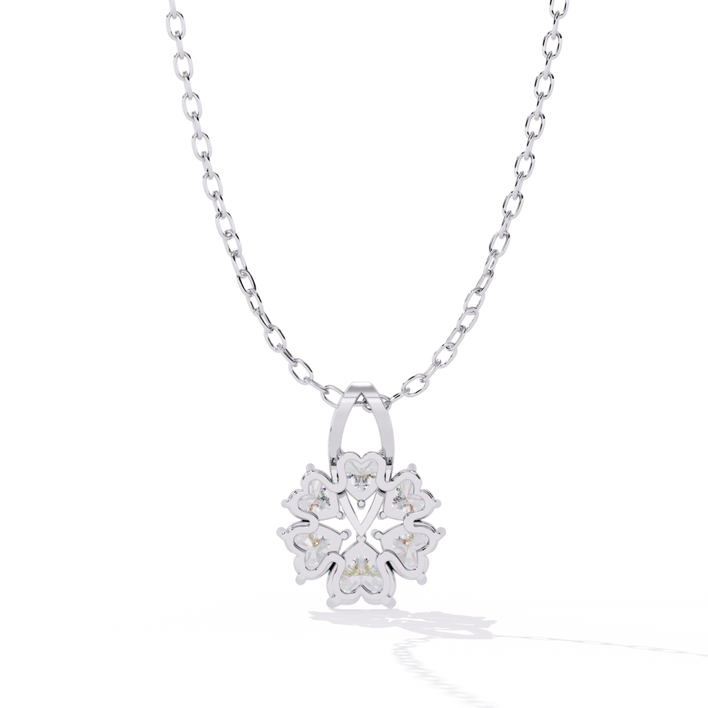 Unique Heart Shape Lab Diamond Pendant