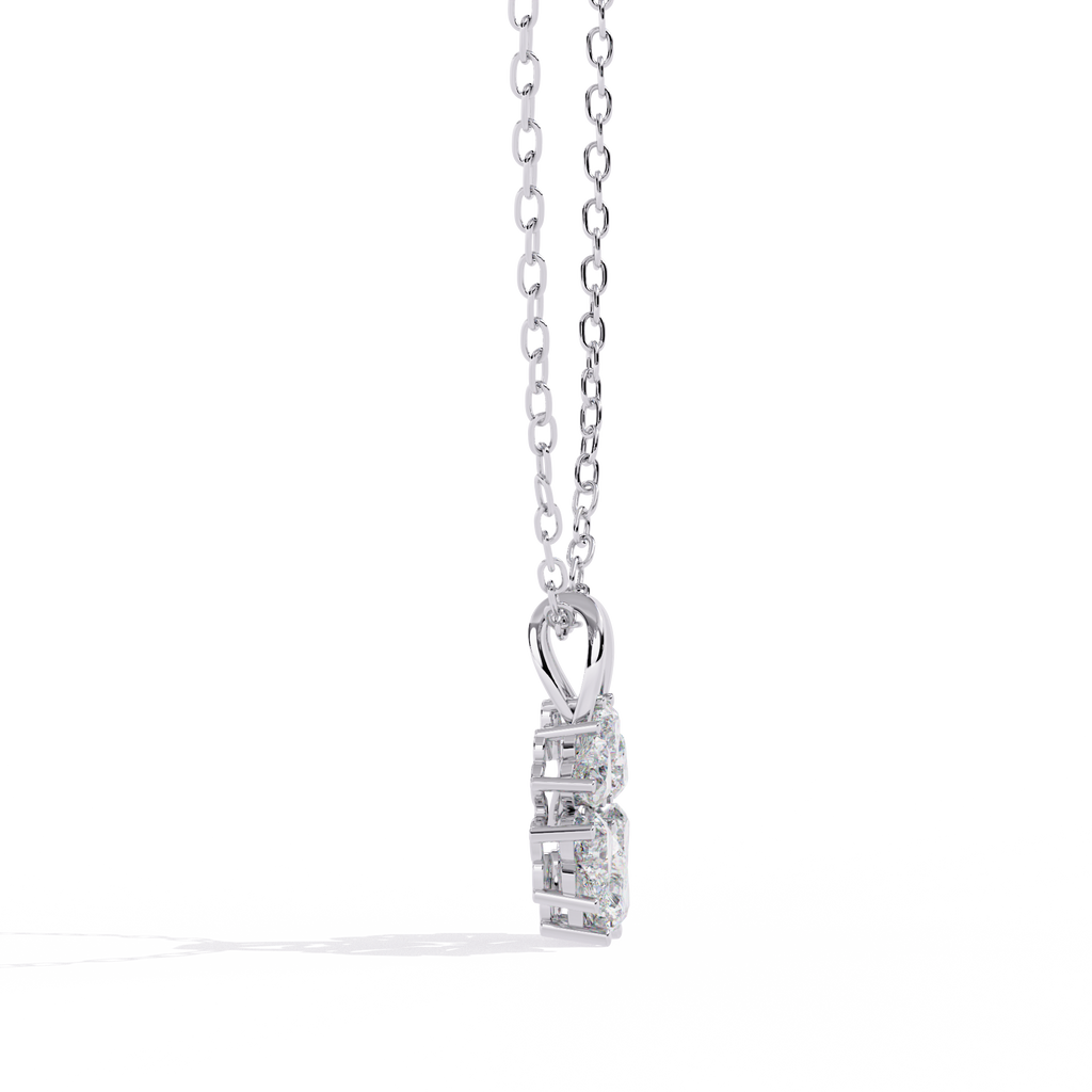 Unique Heart Shape Lab Diamond Pendant