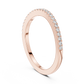 Round Cut Lab Diamond Half Eternity Wedding Band