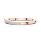 Round Cut Lab Diamond Half Eternity Wedding Band
