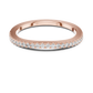 Round Cut Lab Diamond Half Eternity Wedding Band