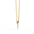 Round Cut Lab Diamond Heart Shape Pendant