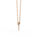 Round Cut Lab Diamond Heart Shape Pendant