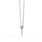 Round Cut Lab Diamond Heart Shape Pendant