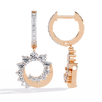 Round Cut Lab Diamond Drop Earrings