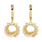 Round Cut Lab Diamond Drop Earrings